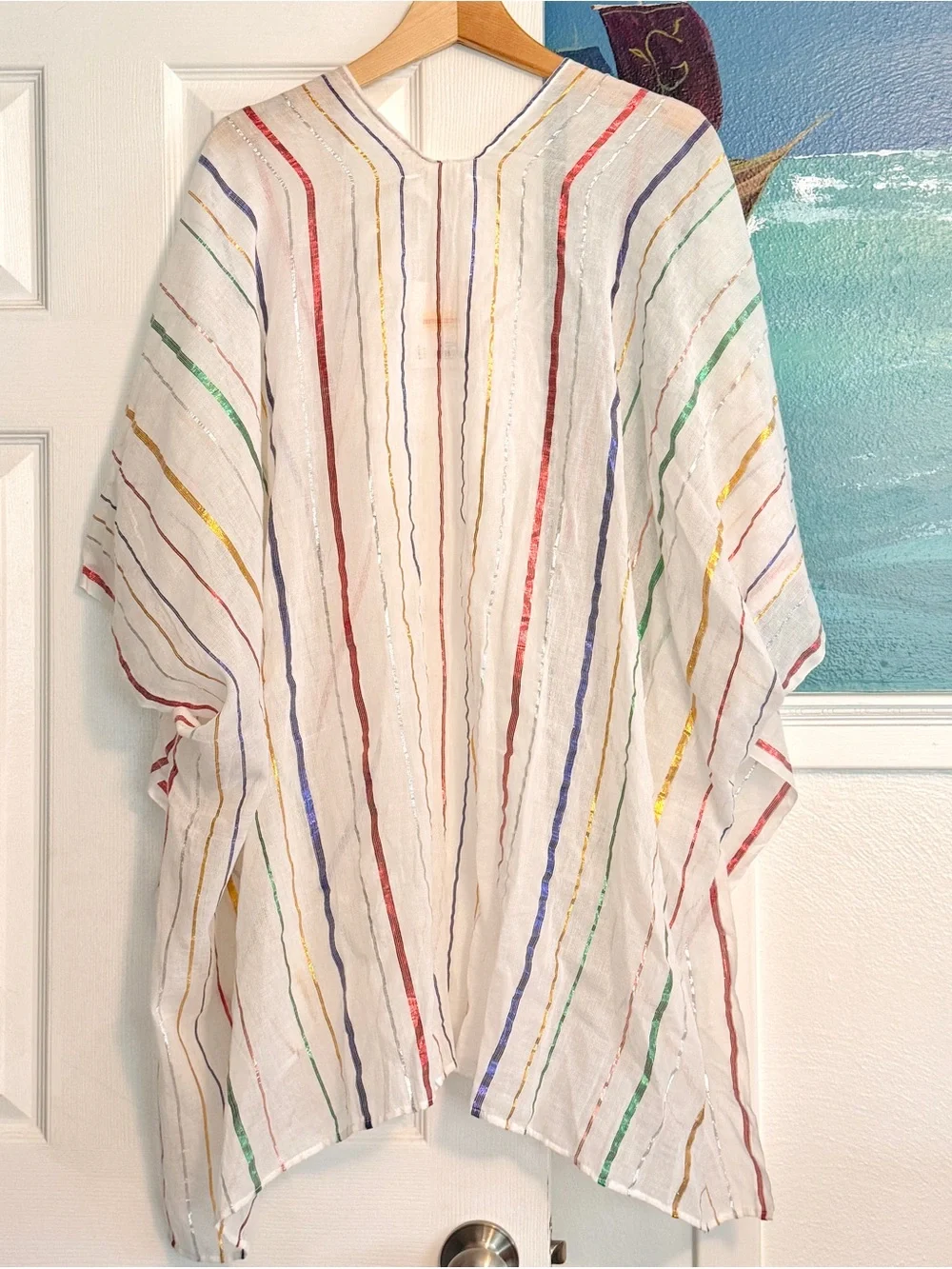 LC Lauren Conrad Striped Ruana